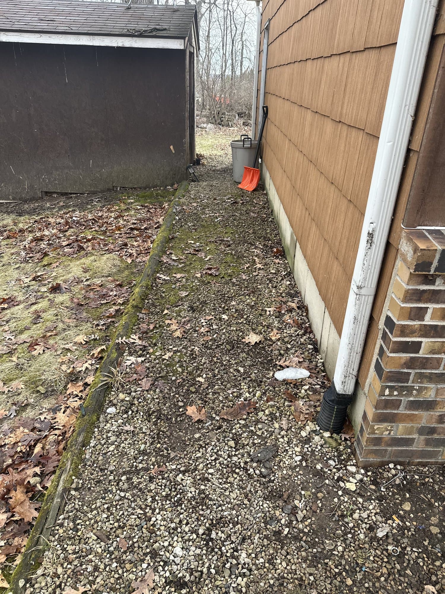 The same side-yard, cleared and clean after Torvik Hauling's cleanout